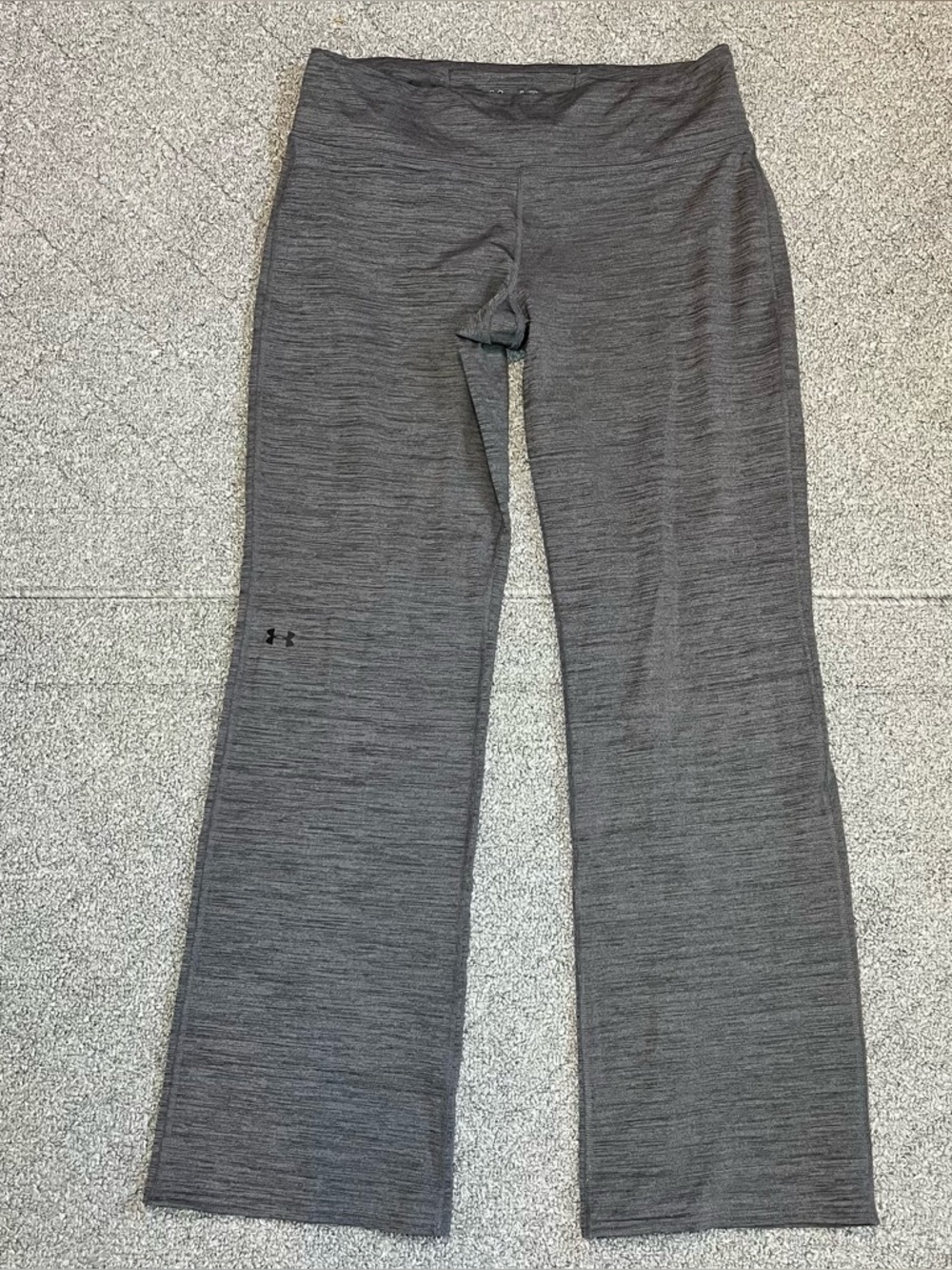 Under Armour Semi Fitted Cold Gear Leggings Womens Size Large Gray Wide Leg